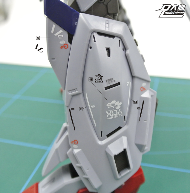 DL Model Water-Sliced Decals S12 Providence Gundam