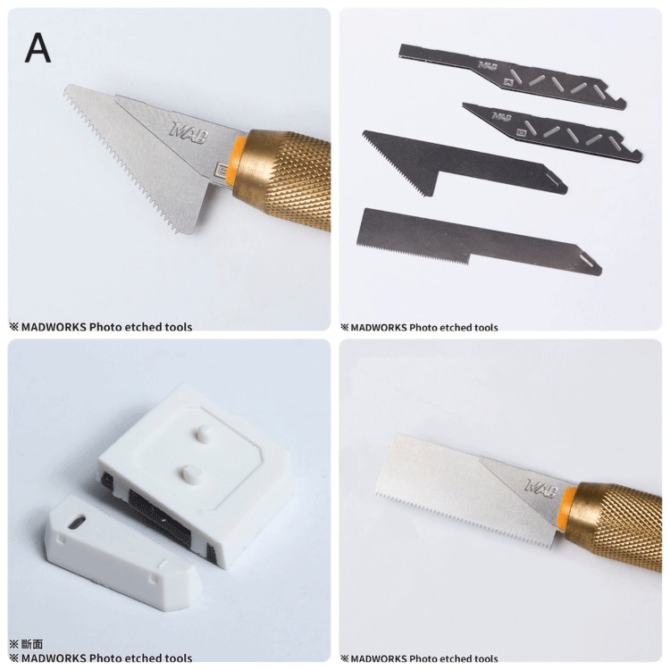 Madworks MT-04 Photo-Etch Razor Saw 2 Type Set