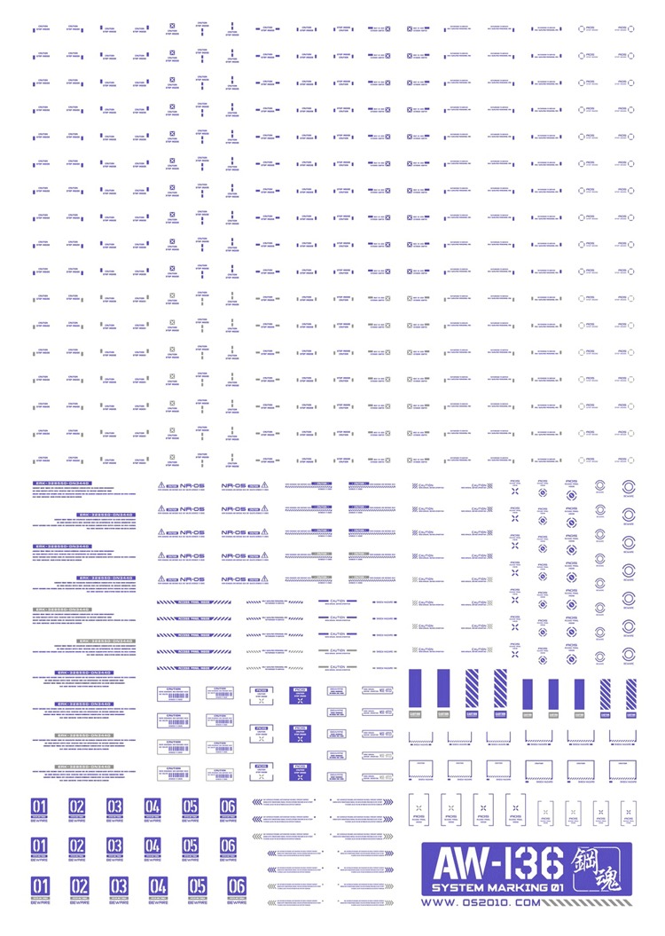 SteelSpirit AW 136 Water Sliced Decals Blue 03