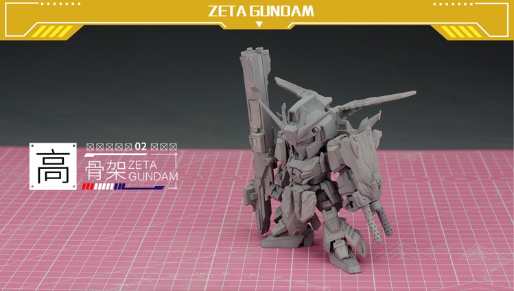 Artisan Club SD Zeta Gundam Gray Wolf Conversion Kit