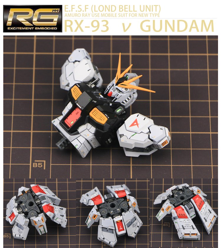 Trouble Toys 1:144 RG Nu Gundam Conversion Kit (Completed Set)