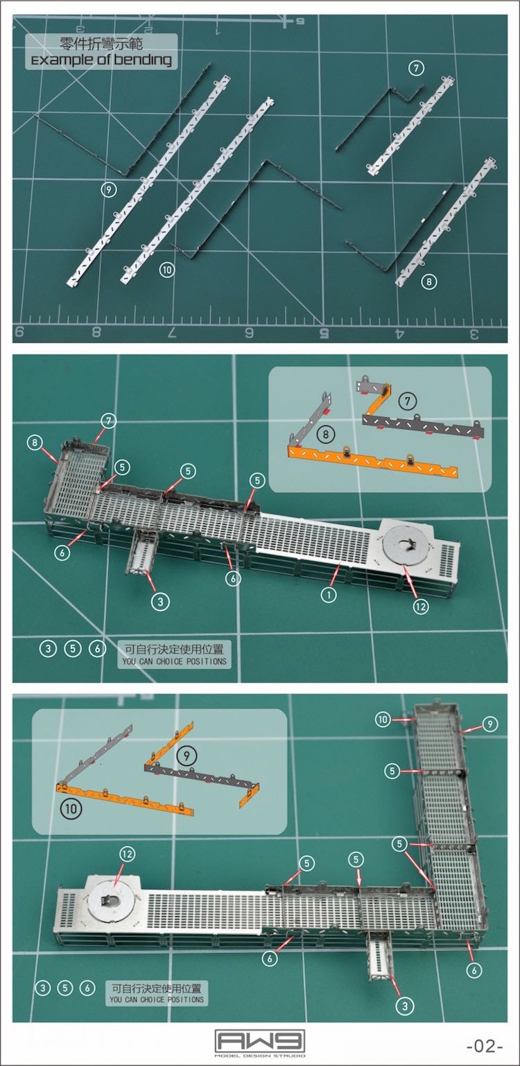 AW9 S-13 1:144 Aerial Gallery Bridge Photo Etch Set