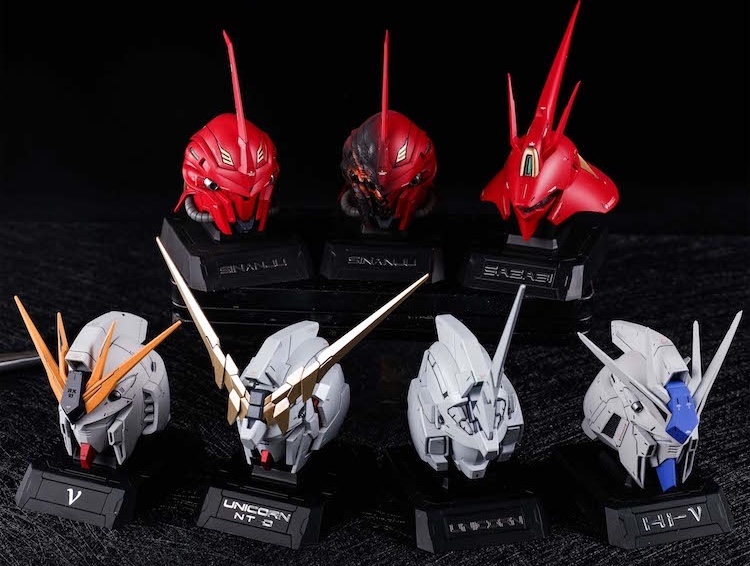 Silveroaks 1/35 Unicorn Gundam 02 Banshee Head Bust Set Full Resin Kit  (Deluxe Edition)
