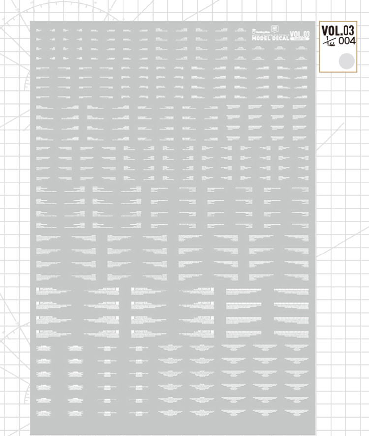 HobbyMio High Quality Model Water-Sliced Decal VOL 3