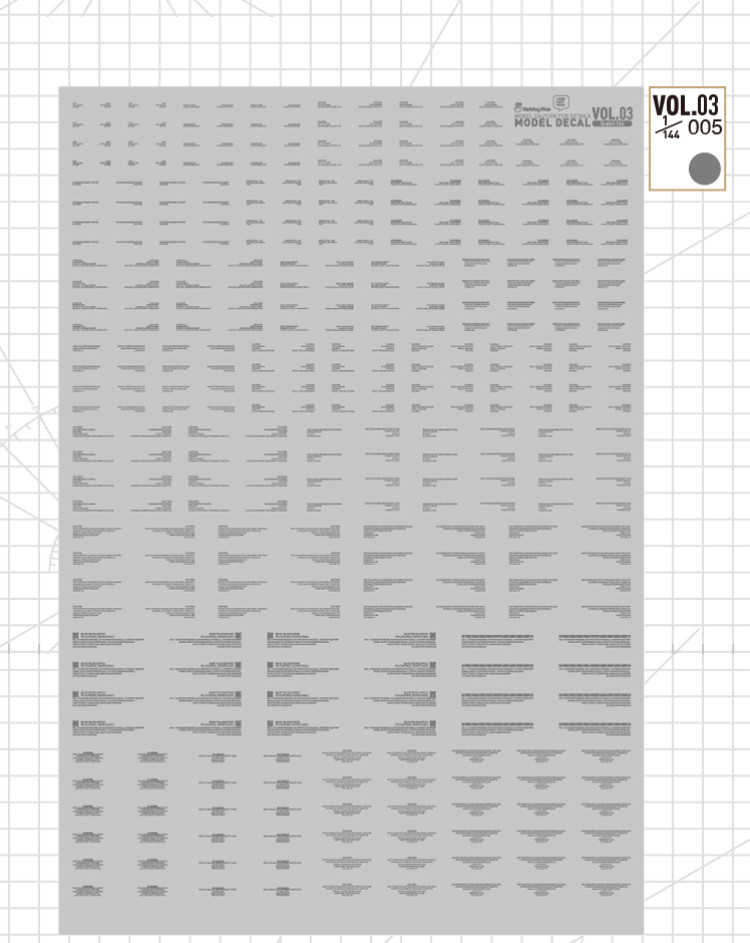 HobbyMio High Quality Model Water-Sliced Decal VOL 3