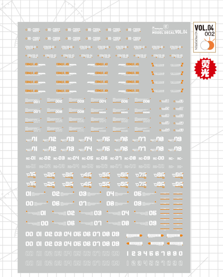 HobbyMio High Quality Model Water-Sliced Decal VOL 4