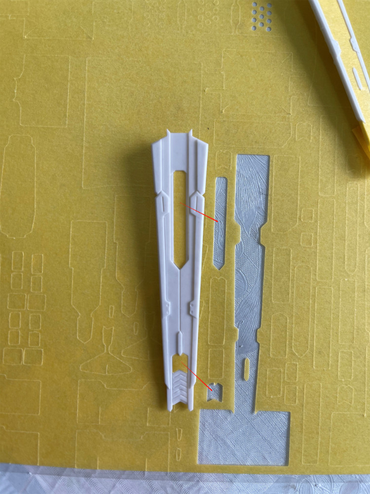 Y.G.C.P Precut Masking Tape For YJL Hi-Nu & Nu Gundam Fin-Funnel Set