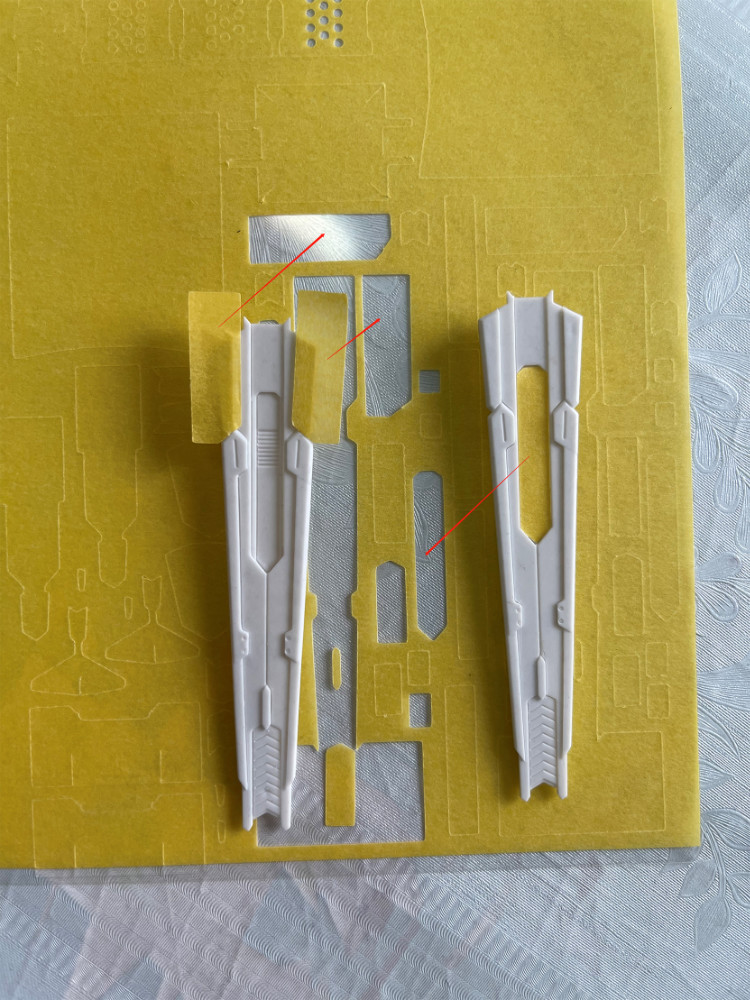 Y.G.C.P Precut Masking Tape For YJL Hi-Nu & Nu Gundam Fin-Funnel Set