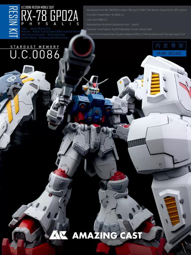 AC Studio 1-90 RX-78 GP02A Gundam Full Conversion Kit