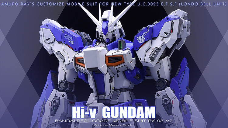 Fortune Meow's 1/144 RX-93-v2 Hi-v Gundam Conversion Kit