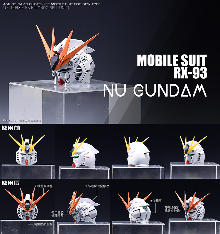 Fortune Meow's 1/100 RX93 Nu Gundam ver.KA Conversion Kit