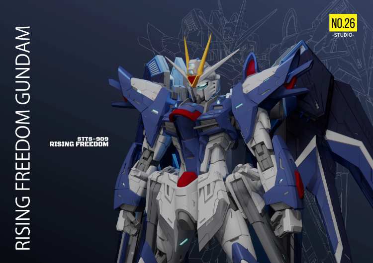 No.26 Studio 1 144 Rising Freedom Gundam Conversion Kit 10